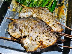烤鲳鳊鱼-碳说品道.瓦片烤肉.海鲜烧烤(中华路店)