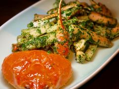 荠菜松叶蟹炒年糕-湖滨28中餐厅·西湖宴·杭州君悦酒店