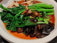 白灼菌菇菜心-新白鹿餐厅(虹桥南丰城店)