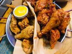炸鸡翅一半一半-富乐满韩国正宗炸鸡韩国料理(虹泉路店)