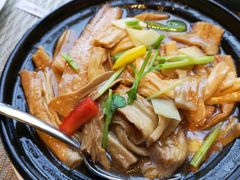 菌露腐竹煲-三宝大饭店-中和艺素餐厅(浦上金山正祥广场店)