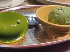 龙井提拉米苏配绿茶冰淇淋-湖滨28中餐厅·西湖宴·杭州君悦酒店