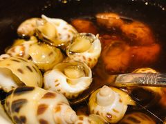 古越陈酿煮花螺-杭州西子湖四季酒店·金沙厅