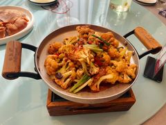 干锅有机花菜-添福来墨鱼饺子 · 海鲜东北菜(黄浦路店)