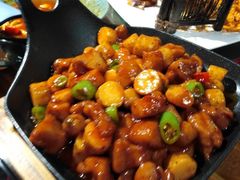 -东来菜馆•手抓海鲜家常菜•海鲜锅贴(鸽子窝店)