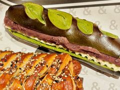 抹茶红豆碱水面包-B&C黄油与面包·THE GARDEN BAKERY概念店(世纪汇店)