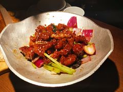 蒜香蜜汁排骨-绿茶餐厅(同成街华联店)