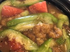 番茄丝瓜面筋煲-锦江中华村农家乐饭庄