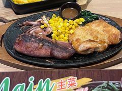 鱿鱼鸡排拼盘-萨莉亚意式餐厅(深南茂业店)