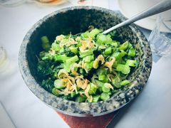 广东菜心炒虾皮-野蔓果·山野菜(西湖景区·龙井茶田店)