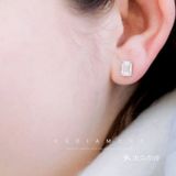 不能戴钻戒，结婚信物选了钻石耳钉