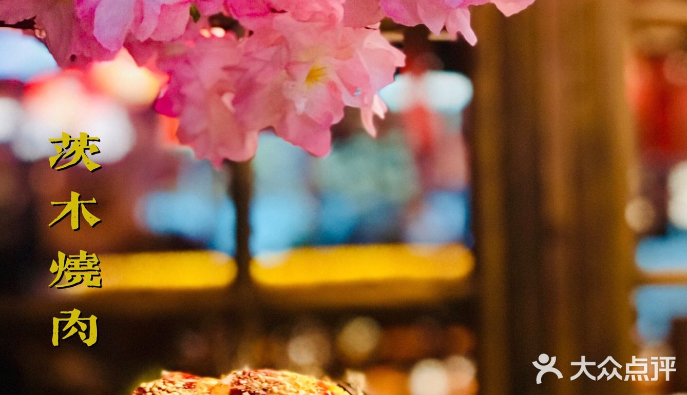 满树烂漫樱花下，炭火烤肉茨木烧