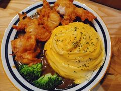 炸鸡咖喱蛋包饭-暖食光·台式家庭餐厅·生日主题店(万达店)