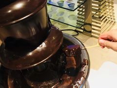 巧克力喷泉-百合酒店-香榭里自助餐厅