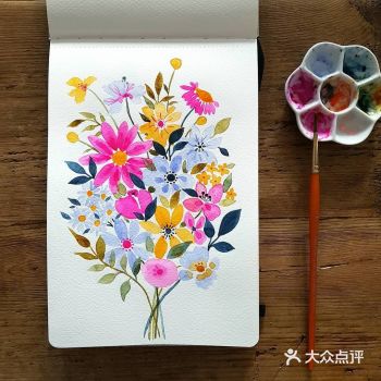 你一定没看过这么漂亮的水彩花卉画。
