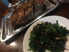 果仁菠菜-玫瑰红烤羊排(北新桥三条店)