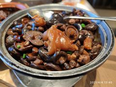 金钱菇鹌鹑蛋焖猪手-香园茶社·金陵小灶(老门东店)