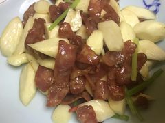 茭白炒腊肠-赖厨潮汕砂锅粥