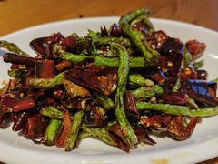 干煸豆角-禧福徕盆盆香川菜馆