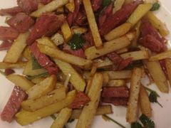 土豆条煸牛肉-德居源