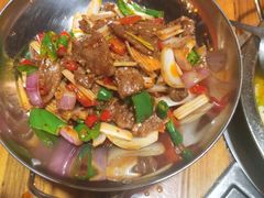 干锅耗牛肉-又见炊烟．纳西小院云南菜