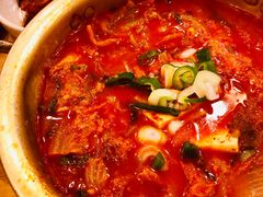 猪颈肉泡菜汤-金北顺大锅家(신사본점)