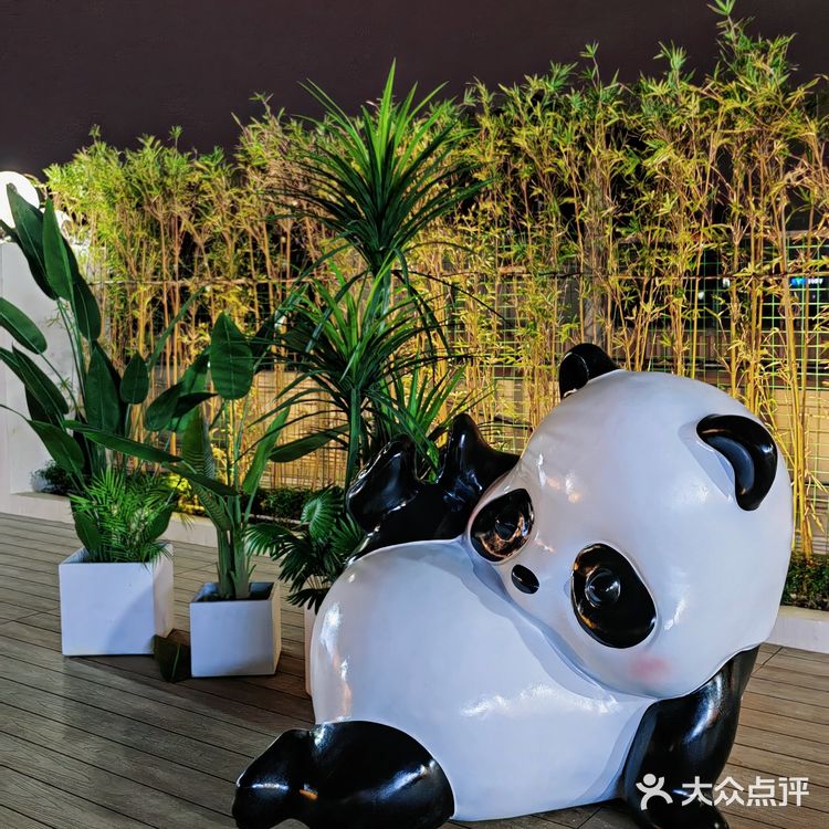 汕头新店！熊猫主题天台花园的日与夜🐼