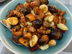 腊八蒜炒猪大肠-君霖海鲜私房菜(春柳店)