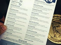 菜单-Fergburger(皇后镇店)