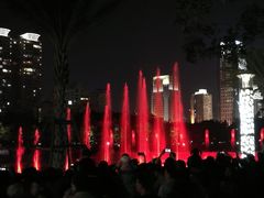 音乐喷泉夜景-白鹭洲公园