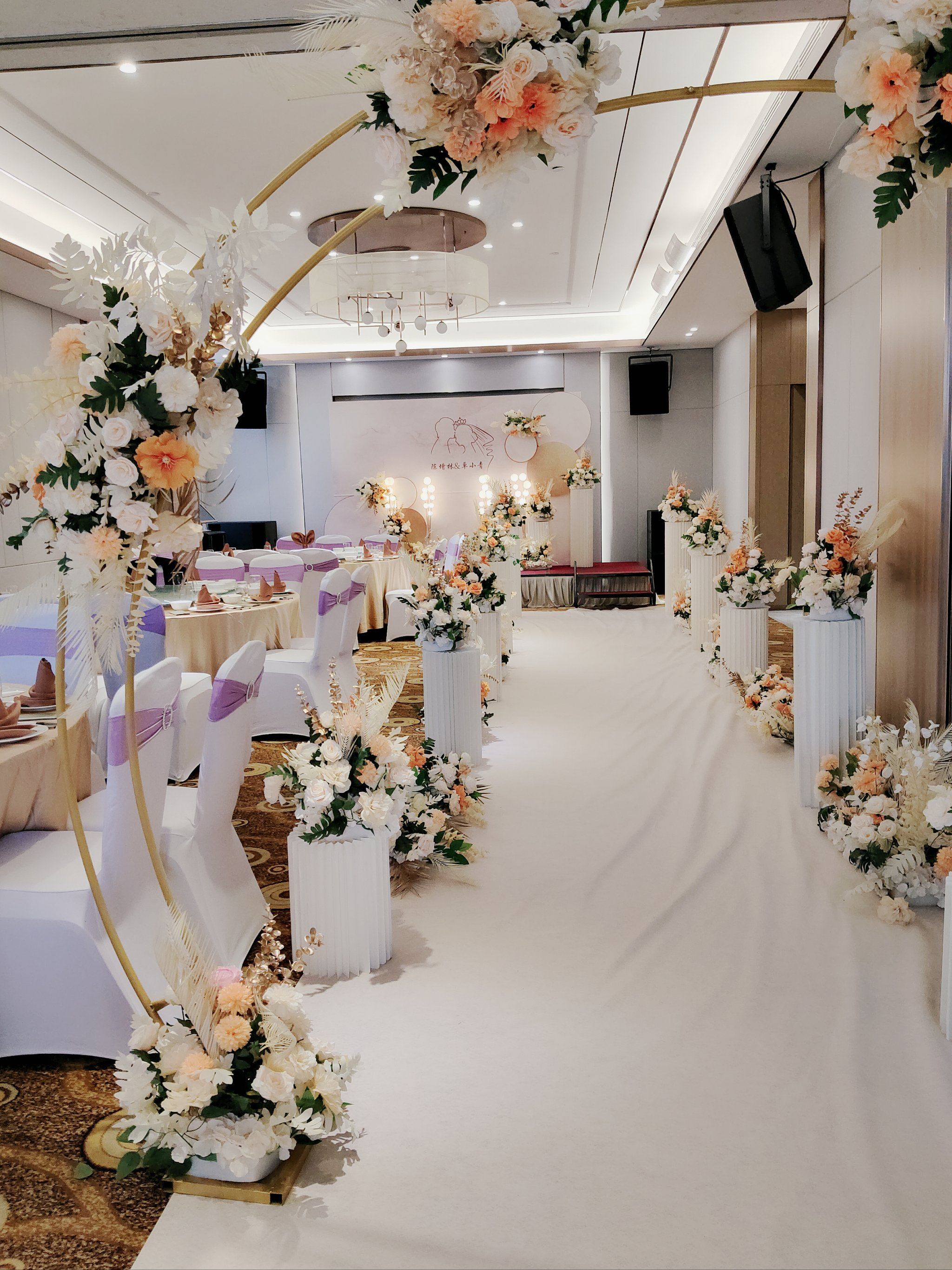 婚宴现场 #谁不想拥有一场氛围感婚礼 小预算婚礼布置只花了3999元