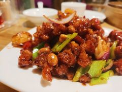 椒香虾仁爆鸡球-陈傻子餐厅(世纪都会店)