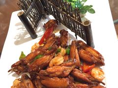 -东来菜馆•手抓海鲜家常菜•海鲜锅贴(鸽子窝店)