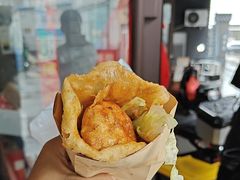 -小红车炸蛋葱油饼