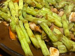 乡下虾酱花肉啫豆角-广府乡下·饭庄(新港东路店)