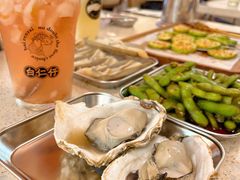 嫩滑乳山生蚝-白仁仔· 活烤海鲜 宵夜(豫园店)