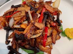鸡枞菌炒腊肉-将相和·海鲜蒸饺大连菜