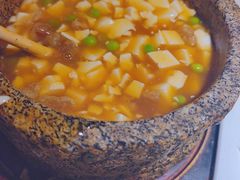 石锅鸡汤豆腐-绿茶餐厅(西单老佛爷店)