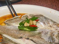 葱椒鲈鱼-绿茶餐厅(蓝色港湾店)