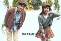 俏皮可爱-巴黎婚纱摄影工作室