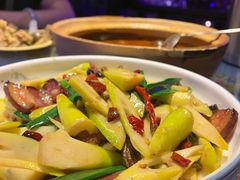 甜笋炒腊肉-阿谋美食·广西菜