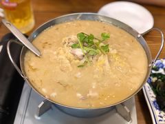 锅仔酸菜粉丝汆羊肉-老回回饺子馆(海洋馆店)