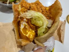 -小红车炸蛋葱油饼