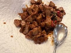 青花椒牛肉粒-蓬莱阁中餐厅(崇文门店)