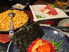 生牛肉拌海胆-九州酒场ひこぞう(1号店)