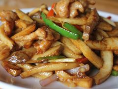 鲍菇炒颈肉-高村农场