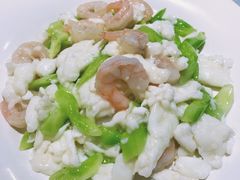 脆瓜鲜虾炒芙蓉-包子大王(新泽巷店)