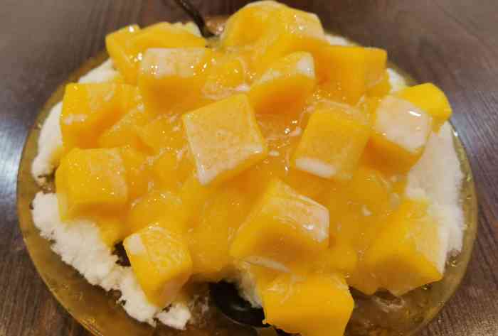 斯利美的刨冰口感很好特别是芒果很好吃