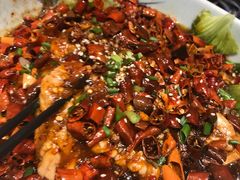 麻辣猪脑-丁记盐蘸牛肉·新杭菜(河东路店)