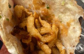 Scallion Oil Pancake with Chicken Strips